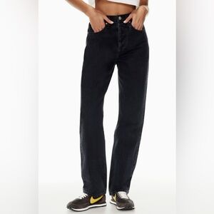 Aritzia Denim Forum Joni High Rise Jeans-Black Size 25